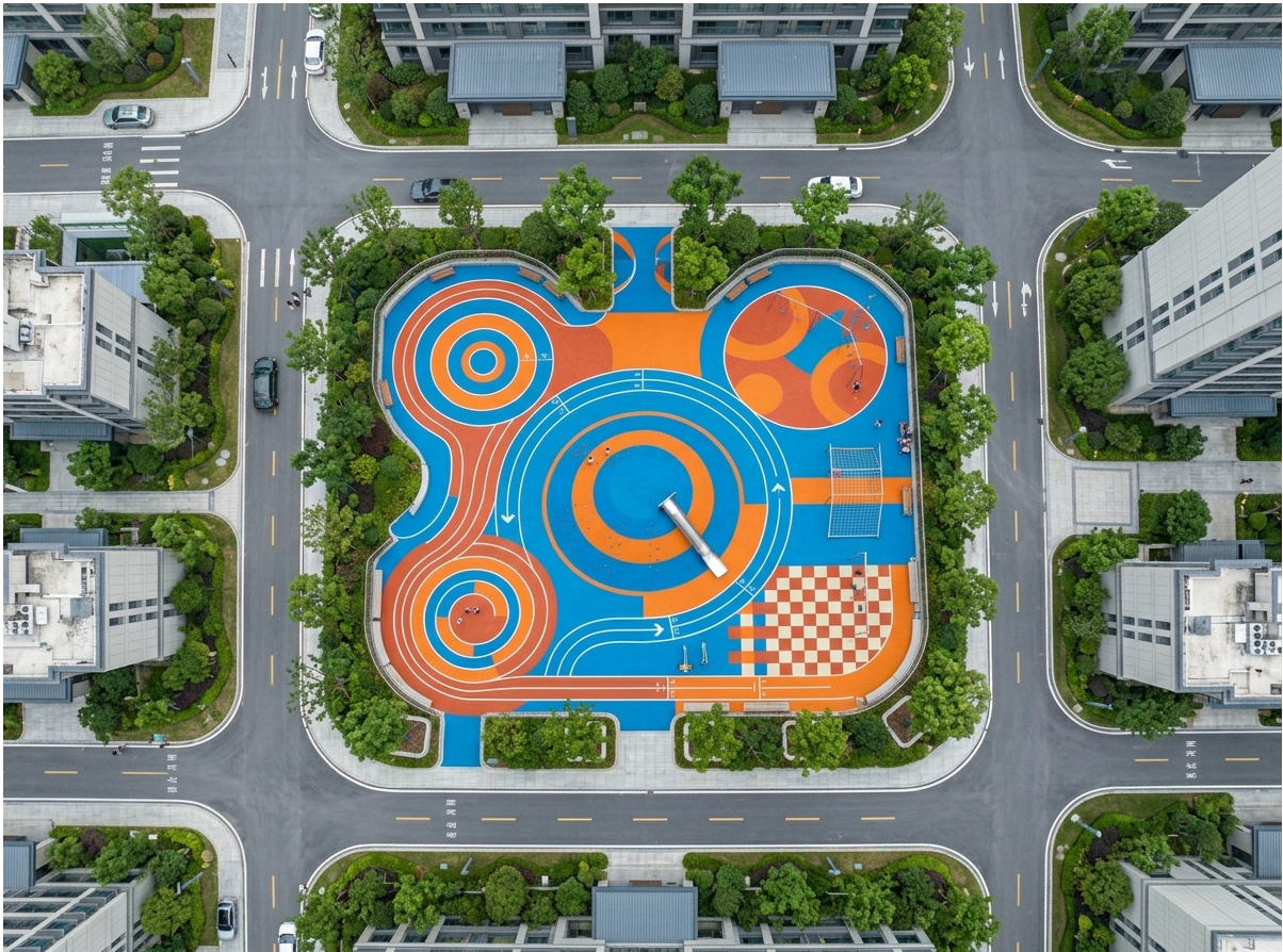 河源市塑胶颗粒EPDM塑胶跑道 - 方案